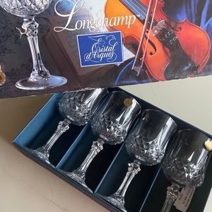 Cristal D’argues France glasses.